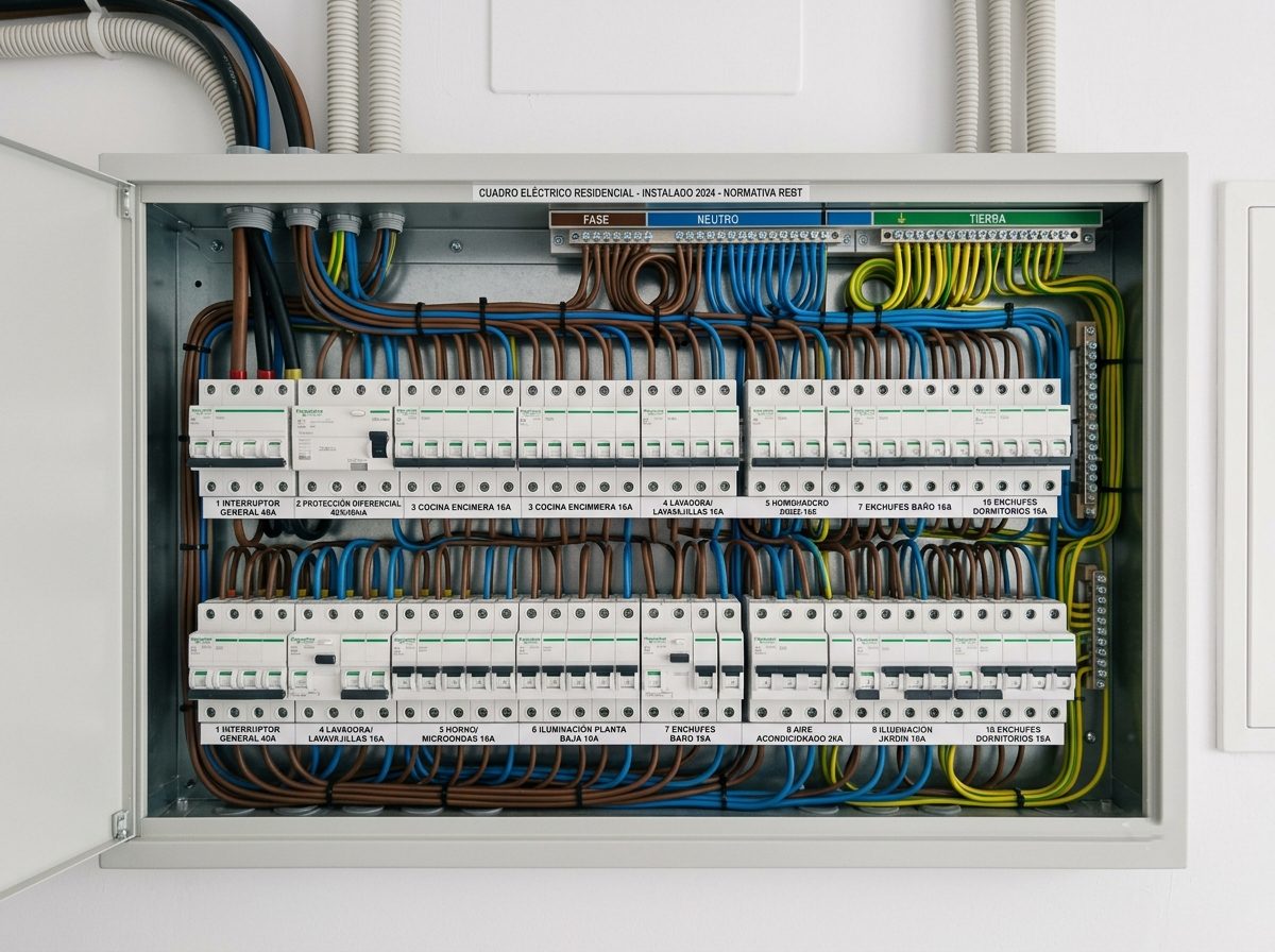 Cuadro eléctrico renovado